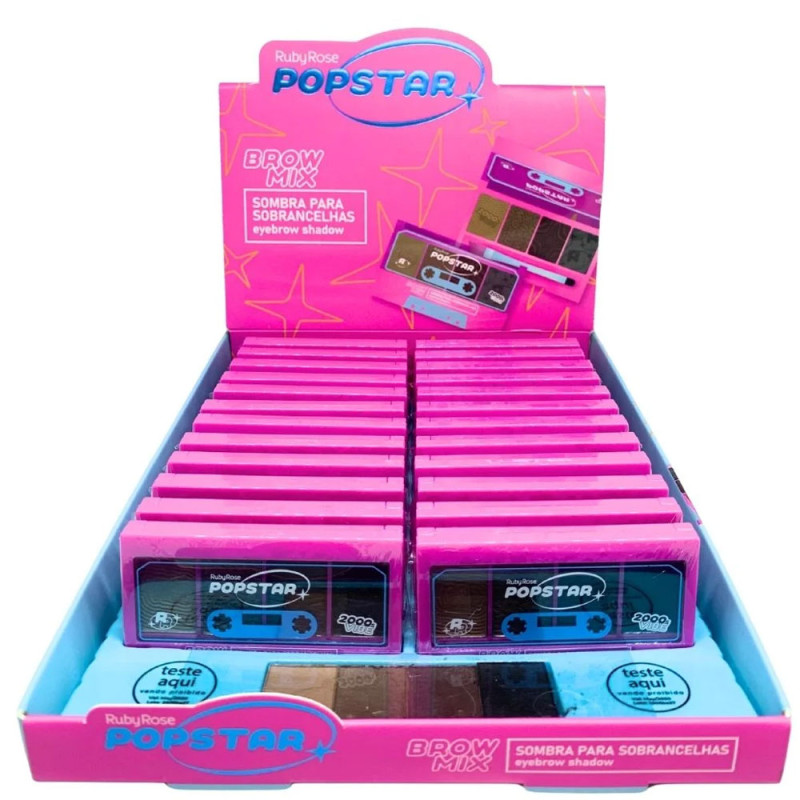 Sombra para Sobrancelhas Ruby Rose HB E2510 Pospstar (UND)