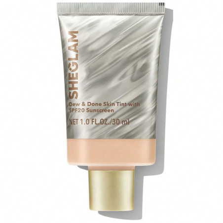 Tinta Facial SHEGLAM Dew & Done Skin Tint SPF20 Porcelain 30ML