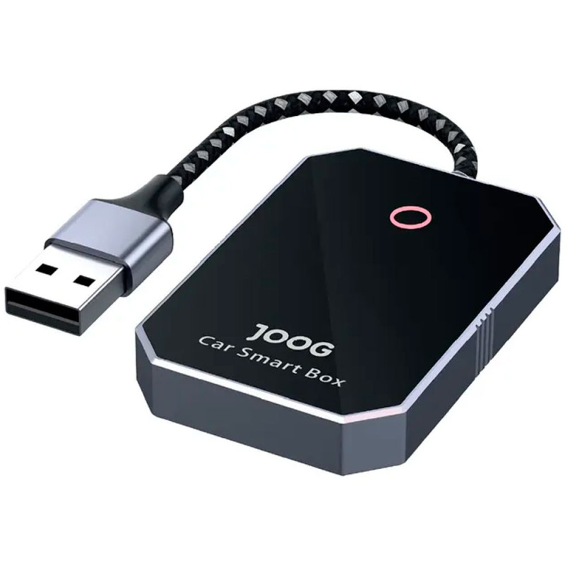 Adaptador Automotivo Carplay Joog Smartbox JG-CP14 Bluetooth Wi-Fi Preto