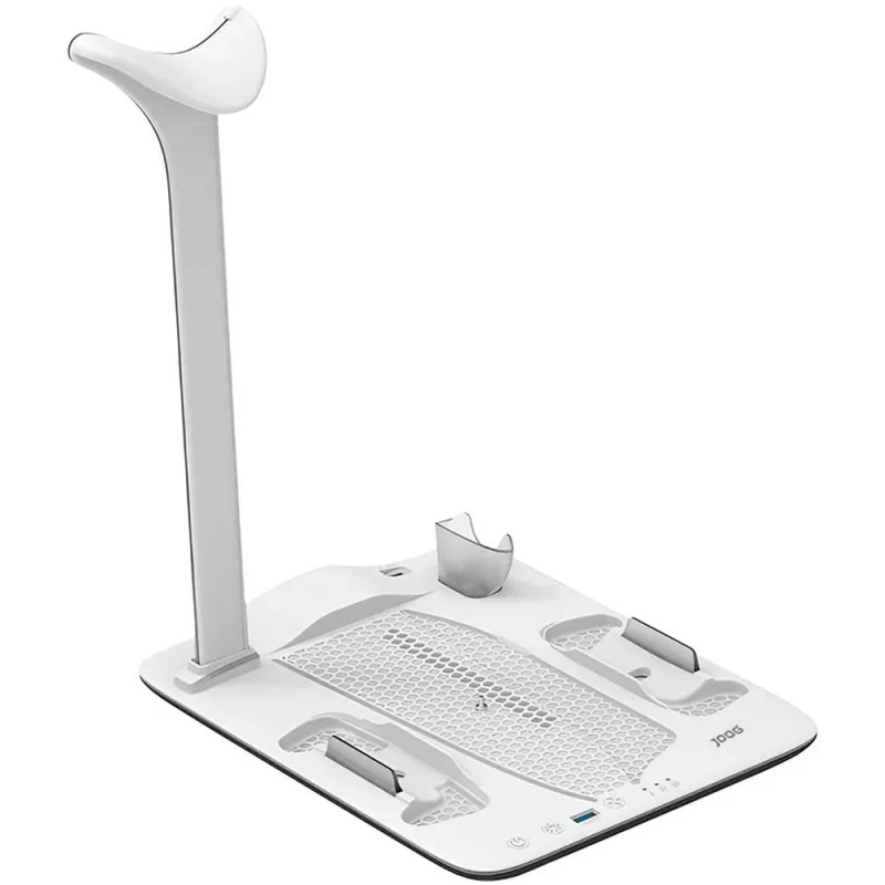 Carregador Multifuncional Para PS5 Joog JGAM-ACS13 - Branco