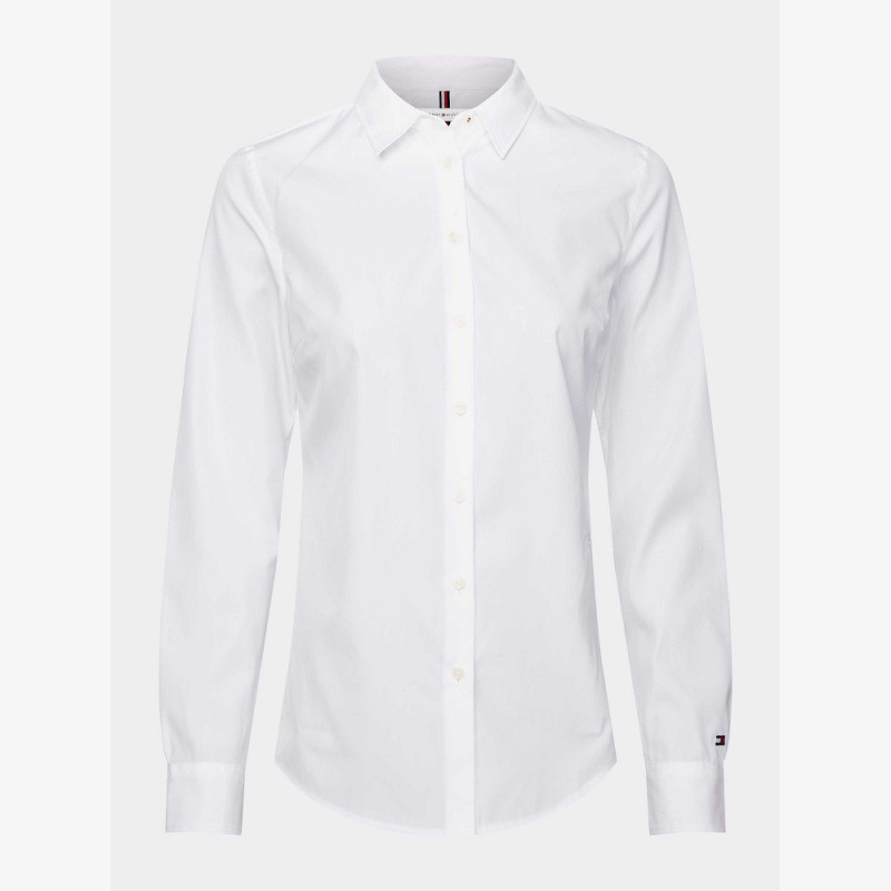 Camisa Tommy Hilfiger Feminina WW0WW26787-YAF-00 32  Branco Clásico
