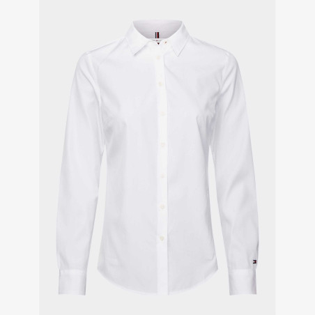 Camisa Tommy Hilfiger Feminina WW0WW26787-YAF-00 38  Branco Clásico