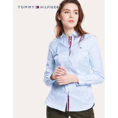 Camisa Tommy Hilfiger Feminina WW0WW26804 36 - Breezy Blue