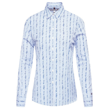 Camisa Tommy Hilfiger Feminina WW0WW26857-0FD-00 36 - YD Mini ST Scrbl T