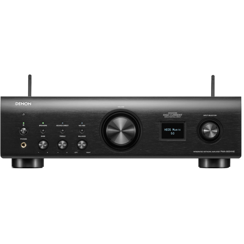 Amplificador Denon PMA-900HNE Integrado 50W RMS HEOS Bluetooth Alexa Wi-Fi 110V