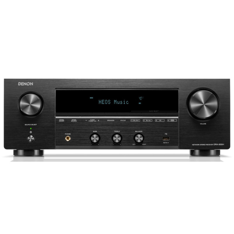 Receiver Denon DRA900H 2.2 Canais 100W 8K Dolby Atmos Bluetooth Alexa Wi-Fi 110V