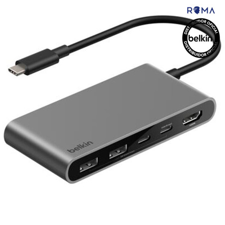 Hub Belkin AVC022FQSGY USB-C (2 USB-A/2 USB-C/HDMI)5IN1 - Space Gray