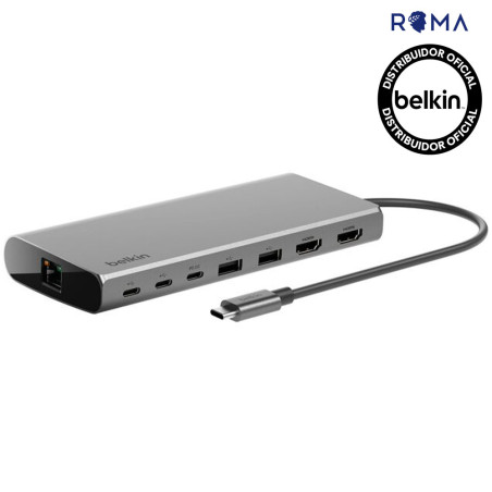 Hub Belkin INC015BTSGY USB-C (2 USB-A/3 USB-C/Ethernet/2 HDMI) 8IN1