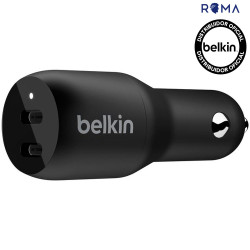 Carregador Veicular Duplo Belkin CCB002BTBK 36W USB-C...