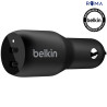 Carregador Veicular Duplo Belkin CCB002BTBK 36W USB-C 18W+ USB-C 18W - Preto