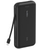 Carregador Portátil Belkin BoostCharge 20K com Cabo Integrado Preto - BPB024FQBK