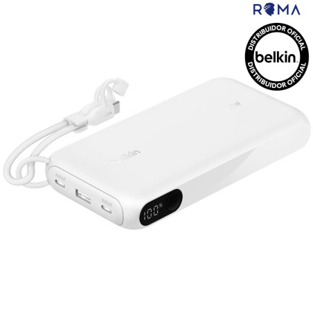 Carregador Portátil Belkin BoostCharge 20K With Display Branco - BPB028FQWH