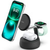 Carregador Wireless Belkin WIZ040KQCH 25W 3-IN-1 Magsafe Qi2 iPhone-Airpod-Watch Charcoal