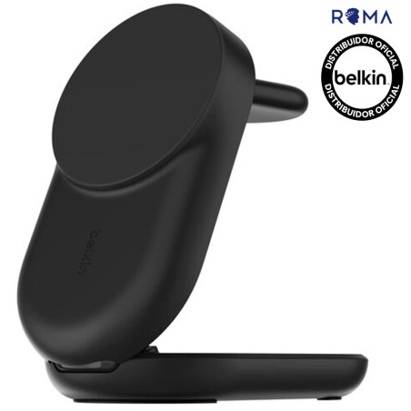Carregador Wireless Belkin WIZ037KQBK 3-IN-1 25W Magsafe Qi2 iPhone-Airpod-Watch Preto