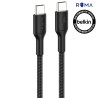 Cabo Belkin USB-C/USB-C 2M 60W Switch 2 Braided Preto ENA008FQ2MBK