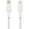 Cabo Belkin BoostCharge USB-C/Lightning 1M Braided Branco CAA004BT1MWH