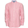 Tommy Hilfiger Men's Cotton Red Striped Shirt M 08578A6502-670