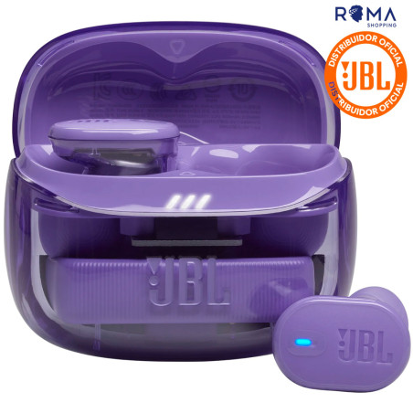 Fone de Ouvido JBL Tune Buds 2 Ghost TWS NC Bluetooth - Roxo