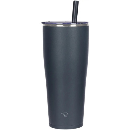 Copo Térmico Zojirushi SX-HA89HAM Com Canudo Encaixe Carro Inox 890ML - Azul Escuro