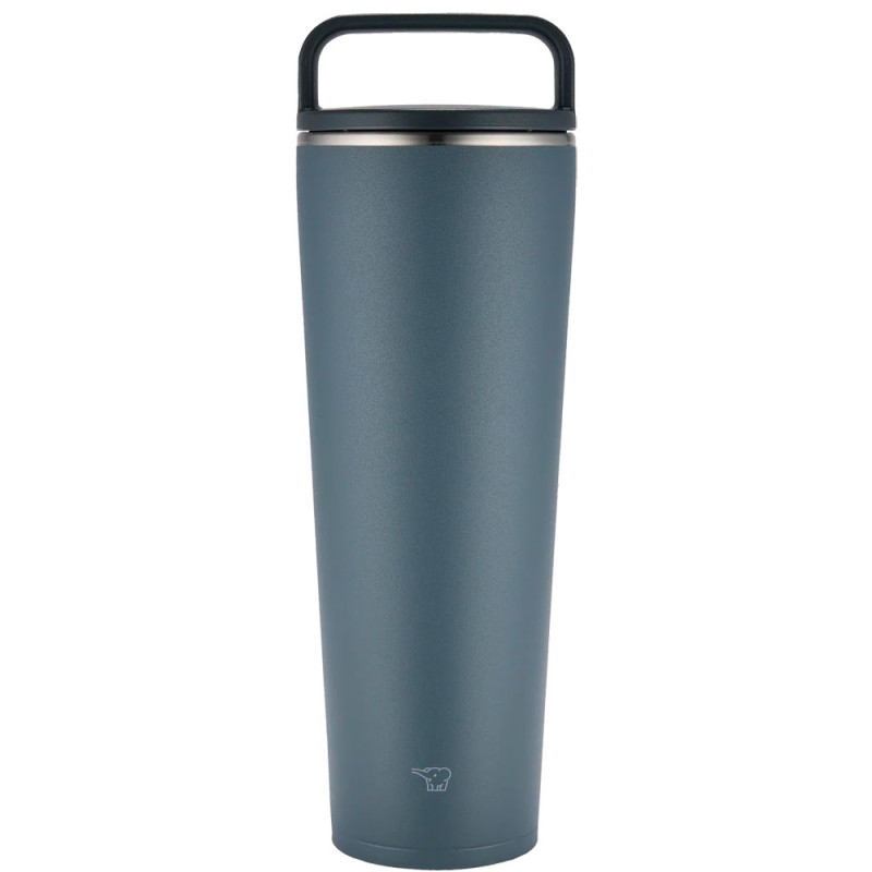 Copo Térmico Zojirushi SX-LA89HHM Com Alça Encaixe Carro Inox 890ML - Cinza