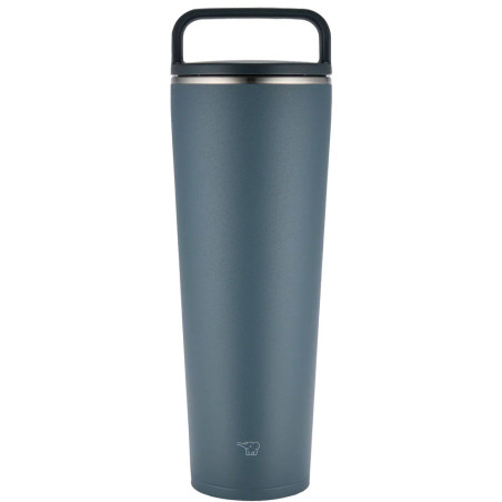 Copo Térmico Zojirushi SX-LA89HHM Com Alça Encaixe Carro Inox 890ML - Cinza