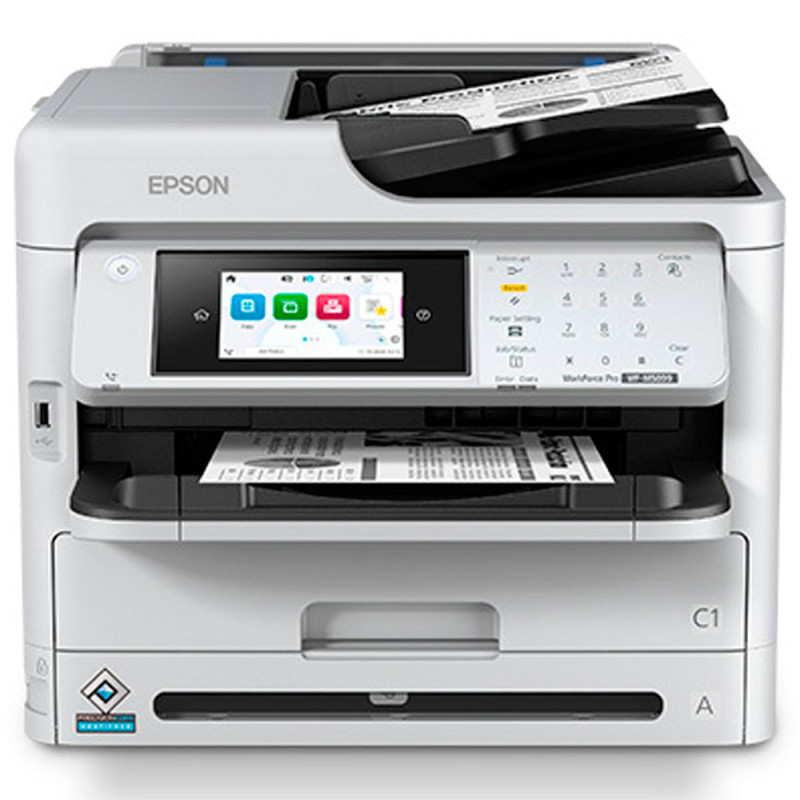 Impressora Monocromática Epson WorkForce Pro WF-M5899 MFP 4X1 I/S/C/F USB/Wi-Fi/Rede