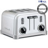 Torradeira Cuisinart CPT-180BR Clássica Metal 4 Fatias 6 Níveis 220V Inox