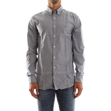 Tommy Hilfiger Men's Shirt 08578B3727-030 XL Bluish Gray