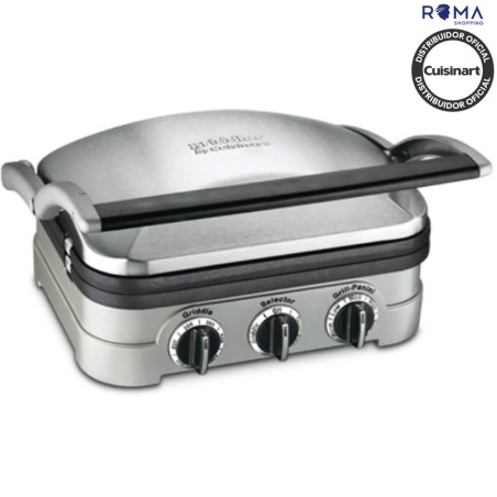 Grill Multiuso Cuisinart GR-4NNAS 5IN1 Antiaderentes Inoxidável 110V
