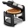 Wafleira Belga Cuisinart WAF-F30NAS 4 Fatias Redonda Giratória 1000W Inoxidável 110V