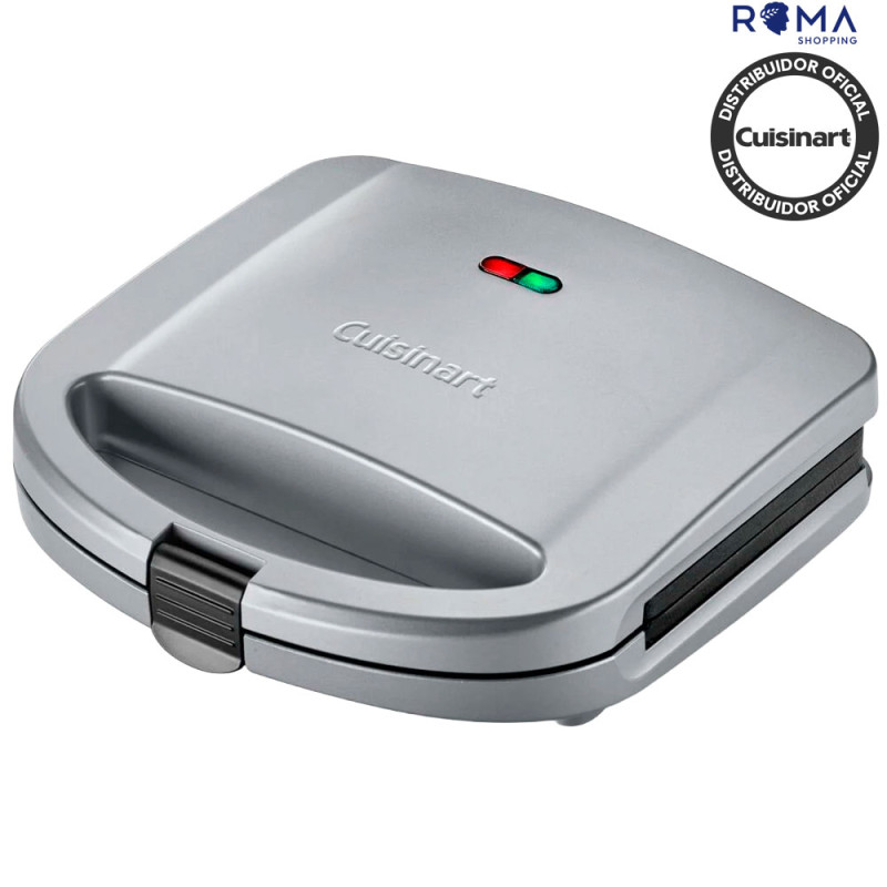 Sanduicheira Grill Cuisinart WM-SW2N1NAS Prata 110V