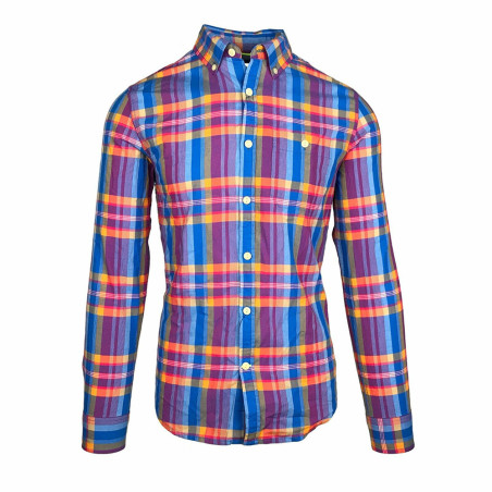 Camisa Tommy Hilfiger Masculino C8878A7761-422 M Azul Xadrez