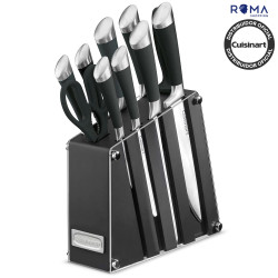 Jogo de Facas Com Faqueiro Acrílico Cuisinart C77SS-11BKC...