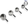 Kit de Copos Medidores Magnéticos Cuisinart CTG-00-4MMCC Inox - 4 Peças