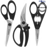 Kit de Tesouras de Cozinha Cuisinart SH-3BC Luxo Multiuso e Aves Ultra Afiadas Preto - 3 Peças