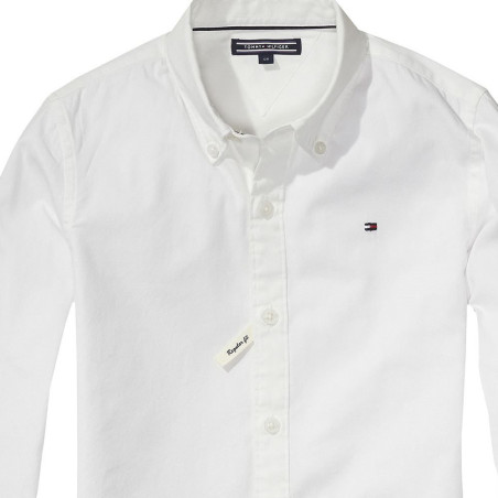 Tommy Hilfiger Men's Shirt KB0KB01649-100 White Size 12