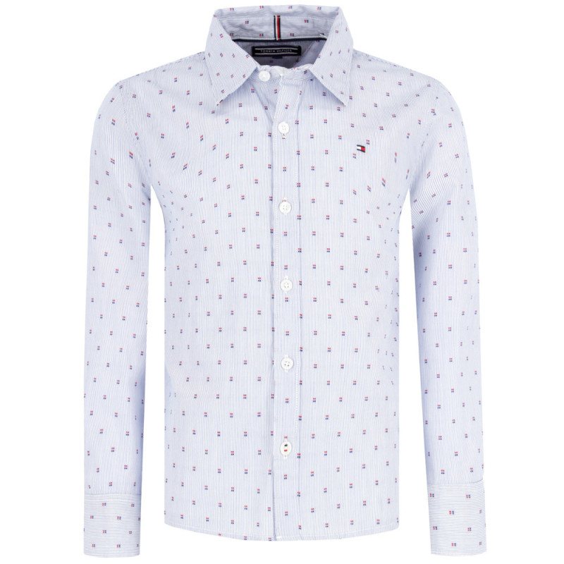 Tommy Hilfiger Men's Shirt KB0KB03886 Navy Blue Size 12