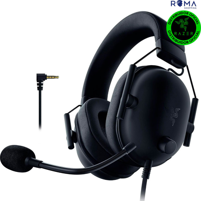 Headset Razer Blackshark V2 X Mini Jack 3.5 mm Licença Xbox - Preto RZ04-03240900-R3U1