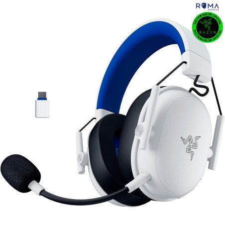 Headset Razer BlackShark V3 X Hyperspeed PlayStation NASA Wireless Branco - RZ04-05420500-R3UA
