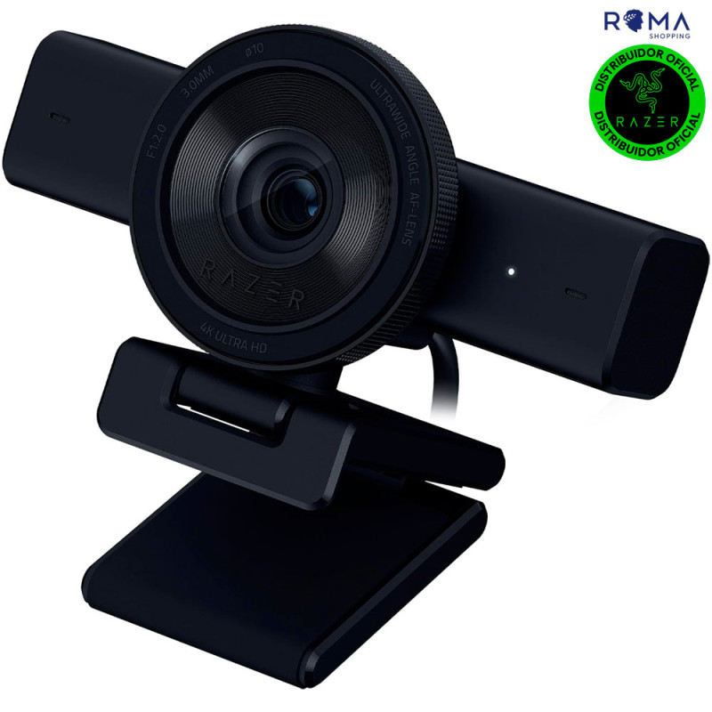 Webcam Razer Kiyo V2 4K/30FPS/1080p/60FPS USB NASA Preto - RZ19-05370100-R3U1
