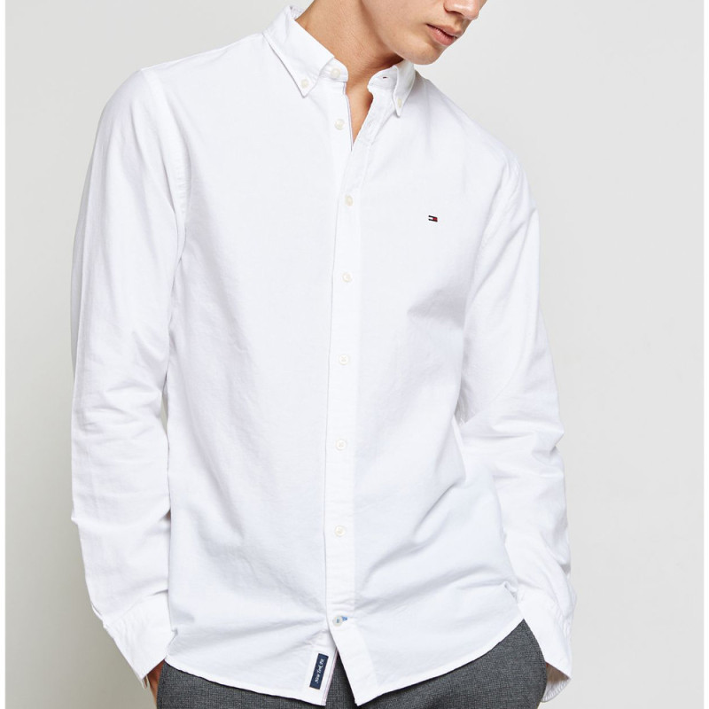 Camisa Tommy Hilfiger Hombre MW0MW03015-112 XXL Blanco