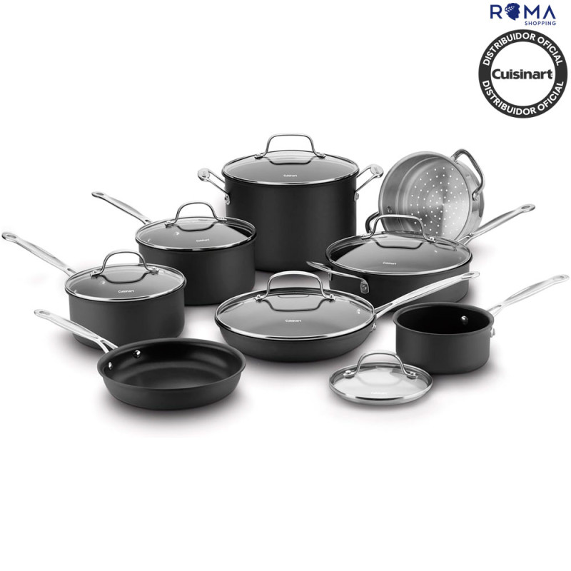 Jogo de Panelas Cuisinart 66C-14 Chef's Anodized 14 Peças