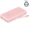 Carregador Portátil Belkin BoostCharge 20K com Cabo Integrado Rosa - BPB024FQPK