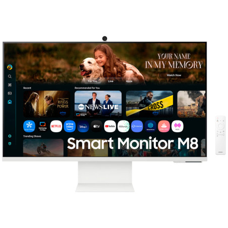 Monitor Samsung LS32FM801UNXZA 32'' Flat, 4K (3.840 x 2.160), 4ms (GTG), 1 EA, Smart
