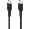 Cabo Belkin USB-C/USB-C 1M Braided Preto CAB004BT1MBK