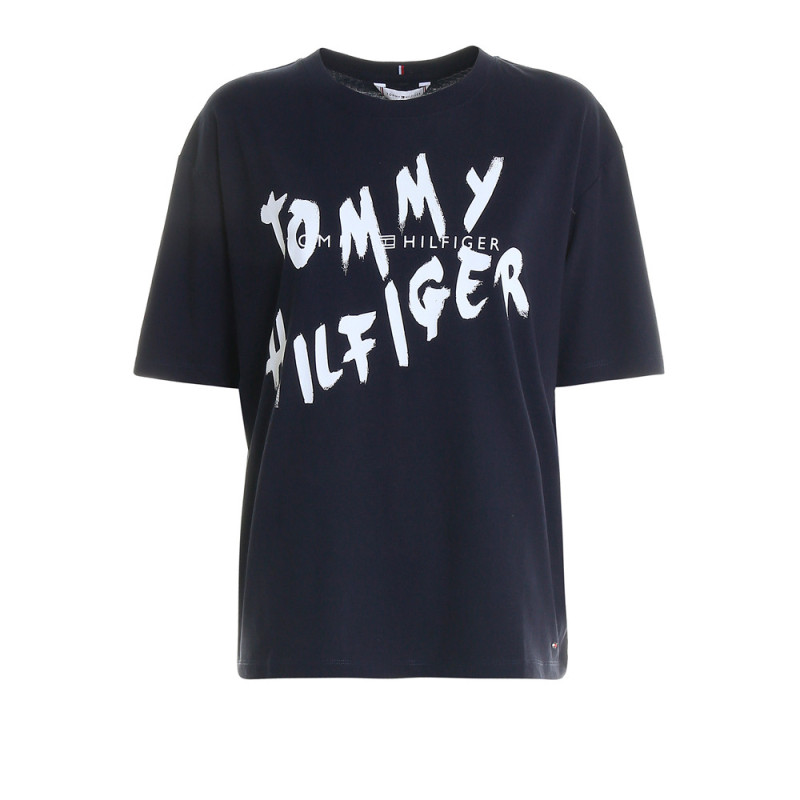 Camiseta Tommy Hilfiger Feminina WW0WW26776-DW5-0 S Desert Sky