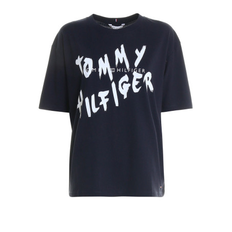 Camiseta Tommy Hilfiger Feminina WW0WW26776-DW5-0 S Desert Sky