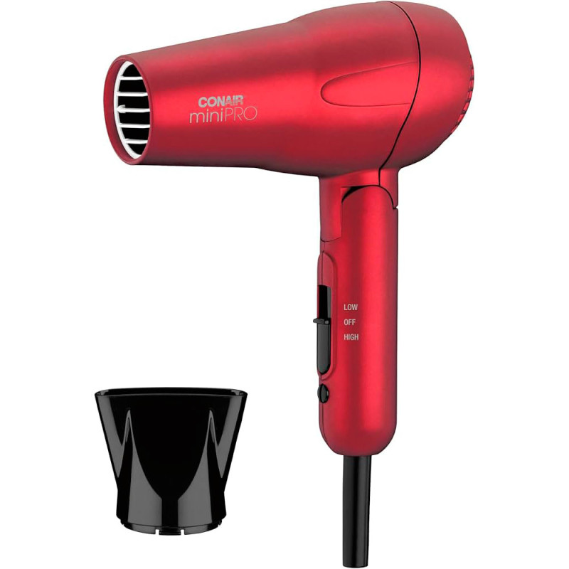 Secador de Cabelo Conair 263SR Folding 1.200W Dryer Soft Met Red