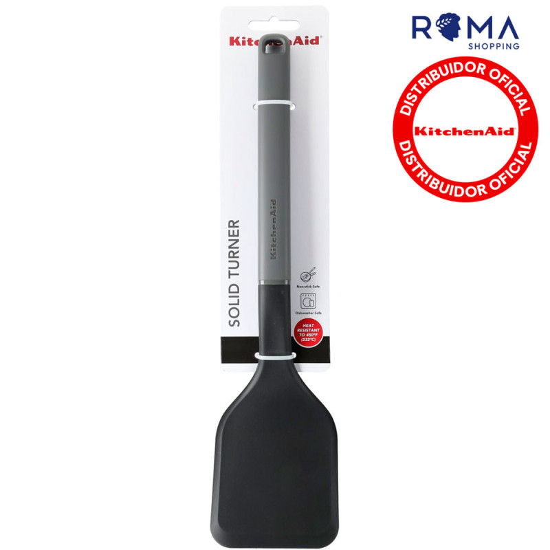 KitchenAid Espátula Solid Turner Charcoal Grey - Nylon 232 °C