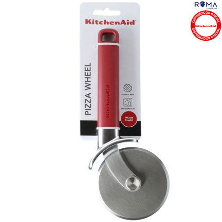 Cortador de Pizza KitchenAid KHA113OHEREG Empire Red - Roda Inox